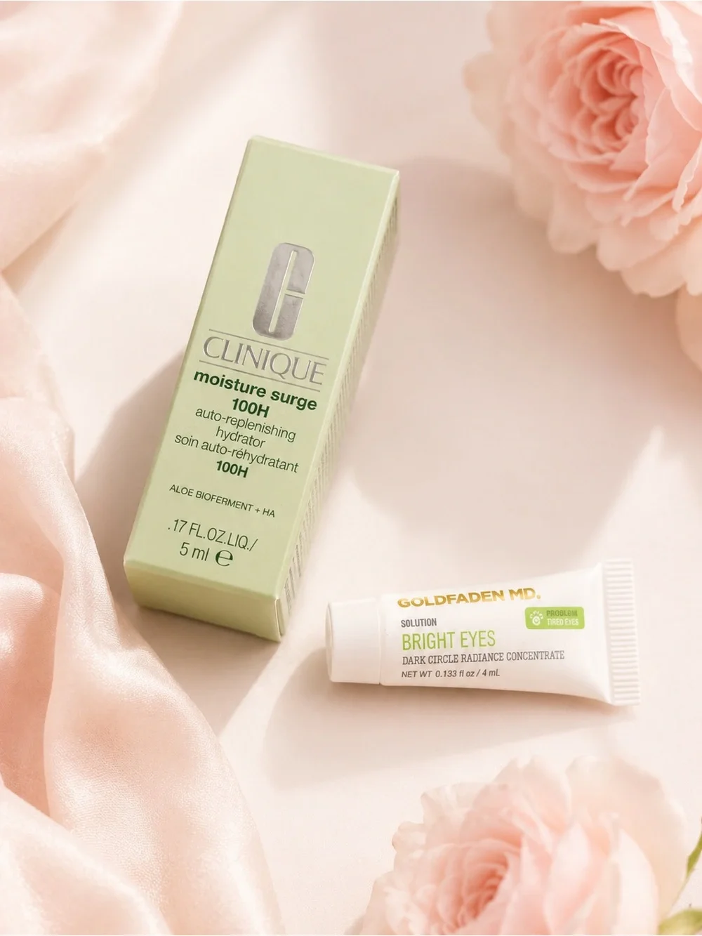 Goldfaden Bright Eyes + Clinique Moisture Surge Bundle